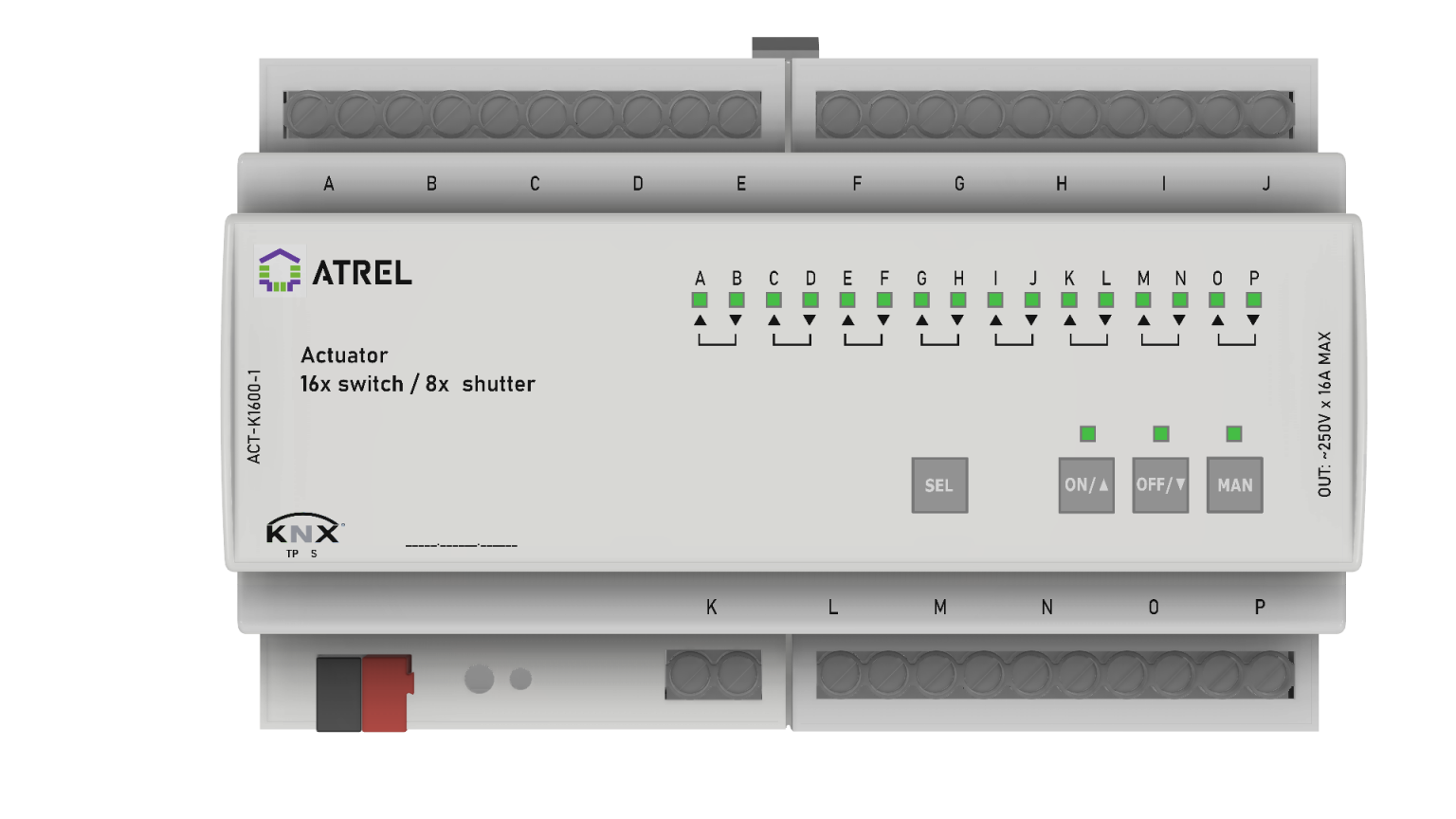 Релиз 16. KNX актуатор релейный.